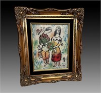 CHAGALL ENAMEL ON COPPER