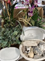 Faux Flowers , Plants , Shells , Corelle