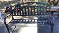 Outdoor decorative bench