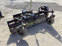 E. Harley rake skidsteer attachment - works