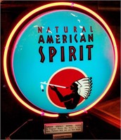 Natural American Spirit Neon Advertising Sign