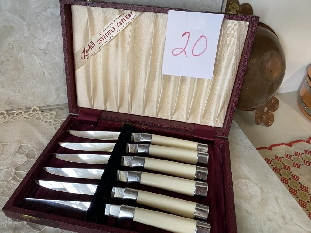 VINTAGE KIRK'S SHEFFIELD STAINLESS CUTLERY SET