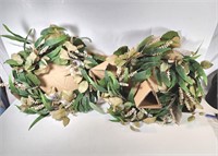 NEW Threshold 26" Decorative Wreaths (x2)