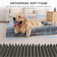 Yiruka XL Dog Bed, Orthopedic Washable Dog Bed