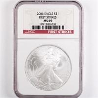 2006 Silver Eagle NGC MS69