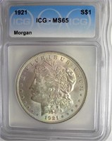 1921 Morgan ICG MS65