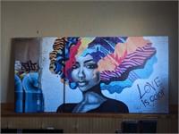 Graffiti Canvas Wall Art 3 pc set