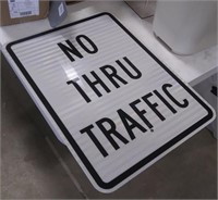 No thru traffic sign