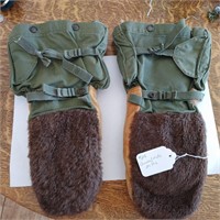 Canvas and Moose Hide Mitts