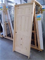 30" 6-Panel Knotty Pine Interior Door