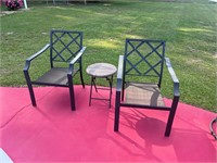 Outdoor chairs and table