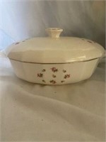 Vintage Baking Dish rose dish