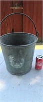 Old galvanized bucket.