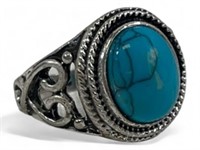 .925 Silver Turquoise Ring
