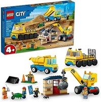 Lego City Construction Trucks And Wrecking Ball