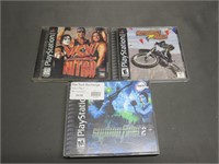 Lot of 3 Black Label Playstation Games WCW Filter