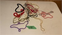 Assortment of beaded necklaces