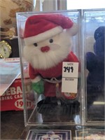 TY beanie baby Santa in case