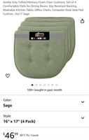 CHAIR CUSHIONS (OPEN BOX)