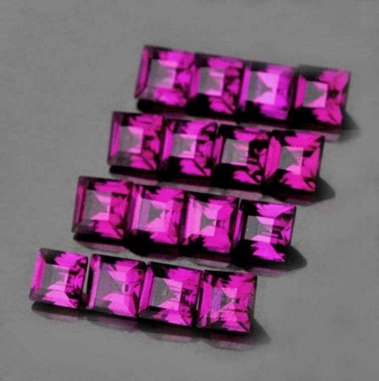 Natural Pinkish Purple Rhodolite Garnet 20 Pcs [Fl