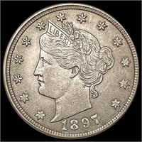 1897 Liberty Victory Nickel CHOICE AU