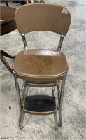Vintage Metal Kitchen Step Chair