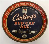 CARLING'S RED CAP ALE TIN BEER TRAY