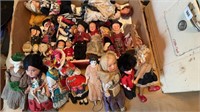 Assortment of small dolls