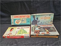 Group of vintage games and The Gilbert Co.