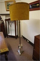 Art Deco column standard lamp