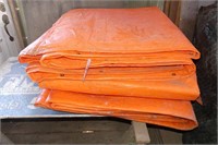 4 Large Insulated Tarps For Concrete Work