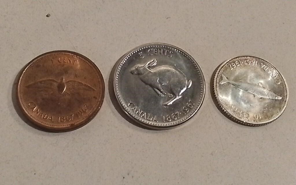 1967 Canada Centennial Coins