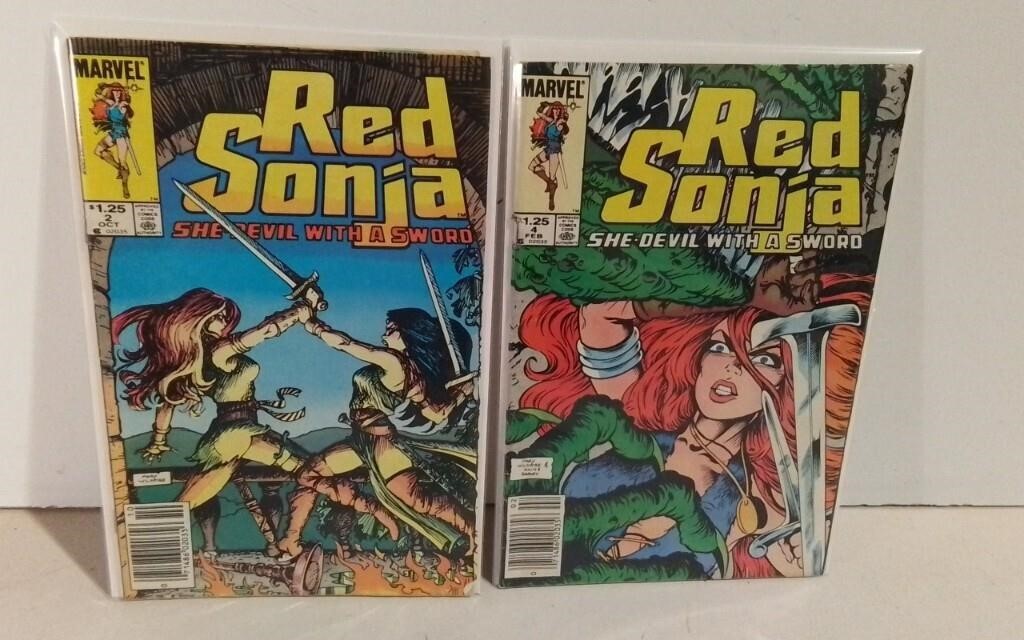 Two Vintage Red Sonja Comics