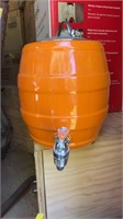 Orange barrel beverage dispenser