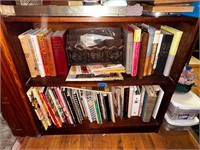 (2) Shelves Contents-Books, Cookbooks