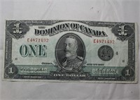 Canada $1 1923 Banknote DC-25o Black Seal 4