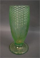 N Corn Vase w/ Stalk Base – Ice Green (scarce w/