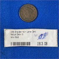 1846 Braided Hair Large Cent