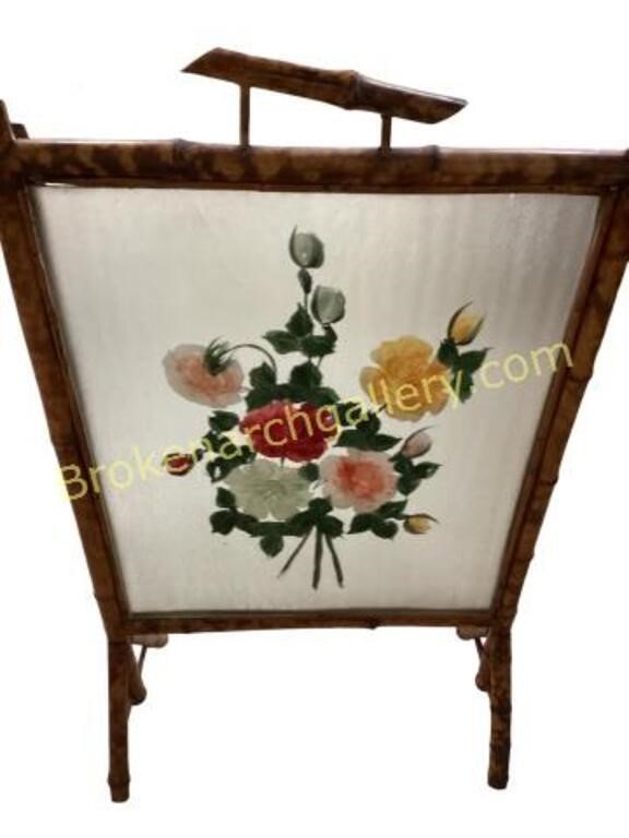 Bamboo fire screen