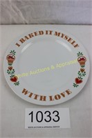 Avon "I Baked it Myself With Love" Plate