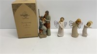 Willow tree figurines: The Holy Family,