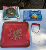 Vintage Xmas, kitchen utensil and serving tray