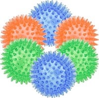 Spiky Teeth Cleaning Dog Toy Balls, 12 CT Pack