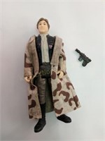 Han Solo Trenchcoat Action Figure. Plain Lapels