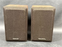 Realistic Minimus Wood Veneer Speakers