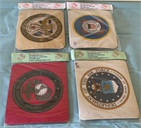 W - LOT OF 4 MILITARY MOTIF MOUSE PADS (G129)