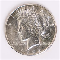 Coin 1928-S Peace Silver Dollar  Almost Unc. Key!