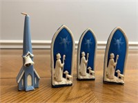 Gurley Star of Bethlehem and church candles