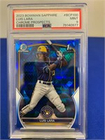 2023 Bowman Sapphire  Luis Lara  PSA 9