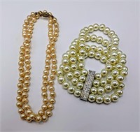 Cultured Pearl Necklaces & Bracelet